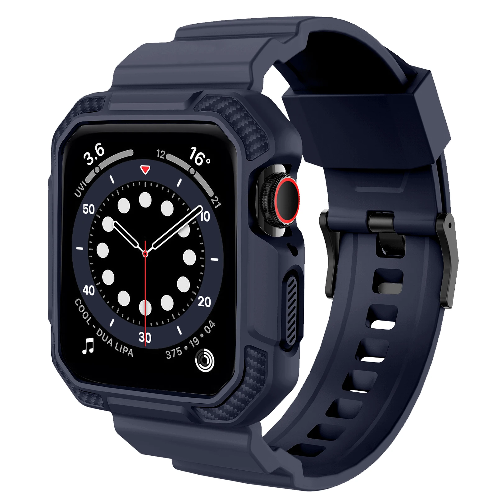 TPU case+strap For Apple Watch Band 45mm 44mm 49mm 41mm 40mm 38mm 42mm bracelet watchband cover Iwatch Series 9 8 3 6 SE 7 ultra