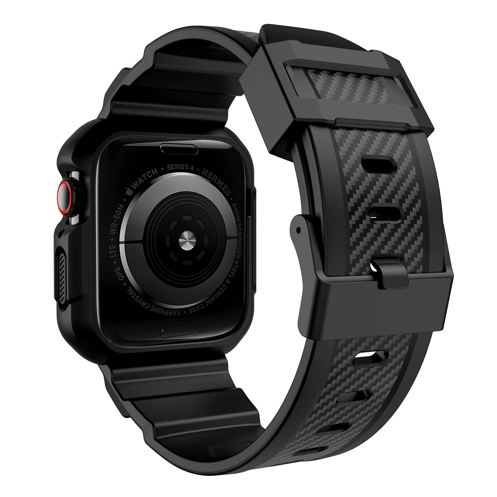 TPU case+strap For Apple Watch Band 45mm 44mm 49mm 41mm 40mm 38mm 42mm bracelet watchband cover Iwatch Series 9 8 3 6 SE 7 ultra