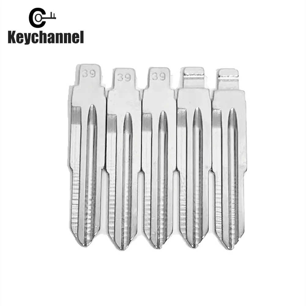 10pcs DWO4R Car Metal Blank 39# Xhorse KD Key Blade Flip Remote Key Blade for Chevrole t Buick Opel for KEYDIY KD VVDI Flip Key