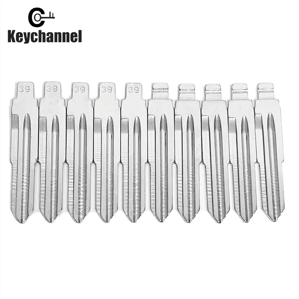 10pcs DWO4R Car Metal Blank 39# Xhorse KD Key Blade Flip Remote Key Blade for Chevrole t Buick Opel for KEYDIY KD VVDI Flip Key