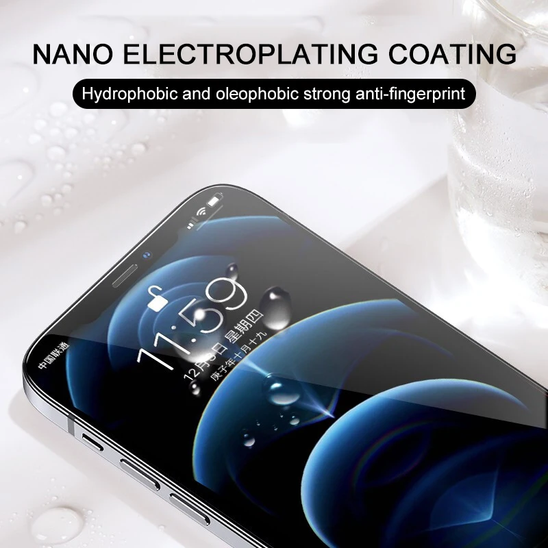 2/4Pcs Full Cover Glass For iPhone 11 12 13 14 15 16 Pro Max 16E iPhone X XR Xs Max 6s 7 8 14 15 16 Plus Tempered Glass