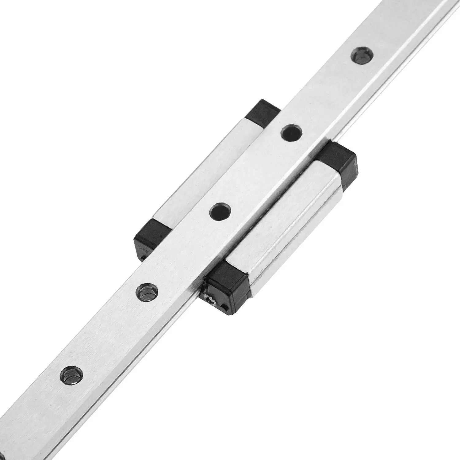 MGN MGN12 MGN15 MGN7 MGN9 300 350 400 450 500 1000mm Miniature Linear Rail Slide 1pcs MGN12 Linear Guide+ 1pcs Black SS Carriage