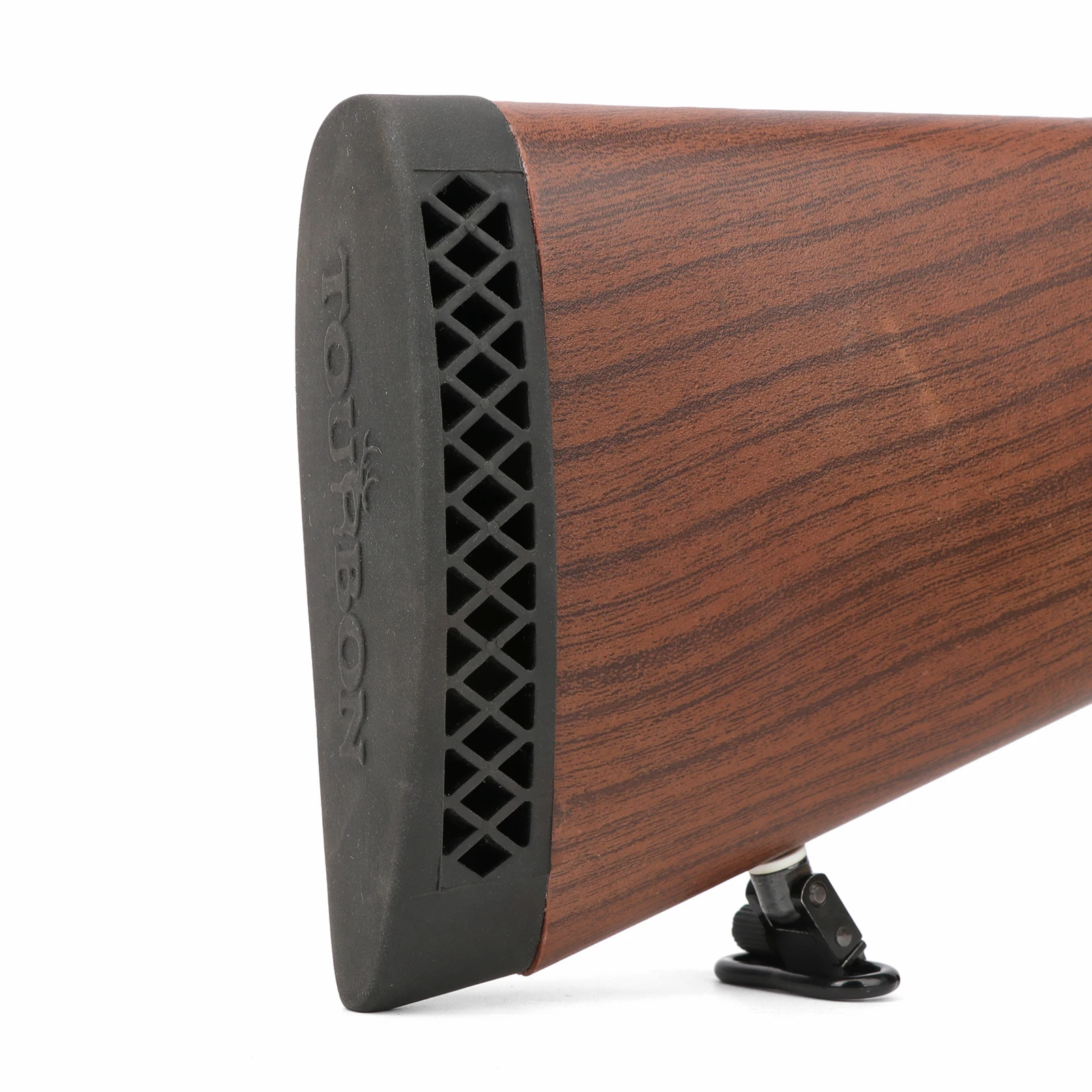 Tourbon Hunting Accessories  Rifle Rubber Buttstock Pad Shotguns Non-Slip Recoil Pads 2 Pieces Black Brown for Shooting