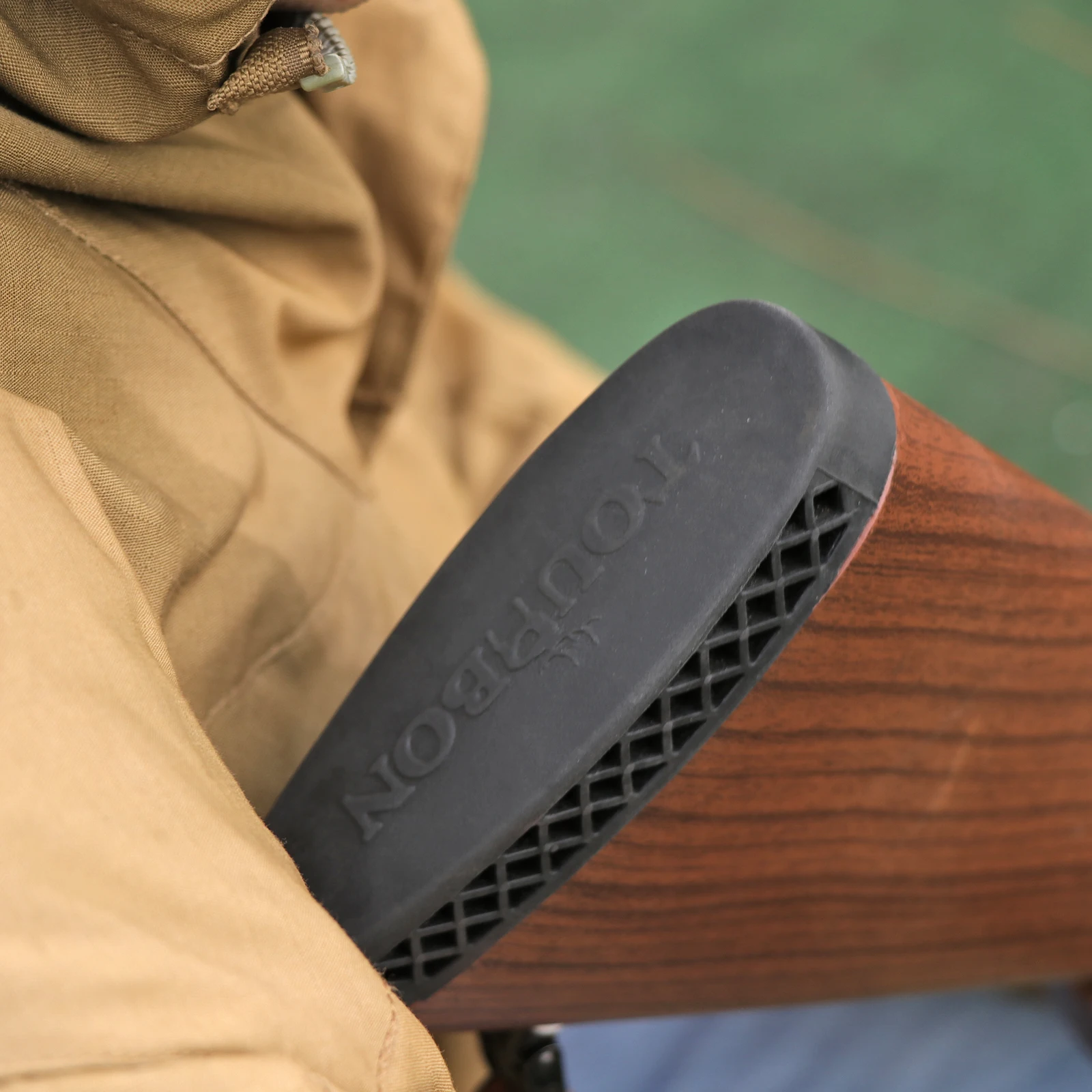 Tourbon Hunting Accessories  Rifle Rubber Buttstock Pad Shotguns Non-Slip Recoil Pads 2 Pieces Black Brown for Shooting