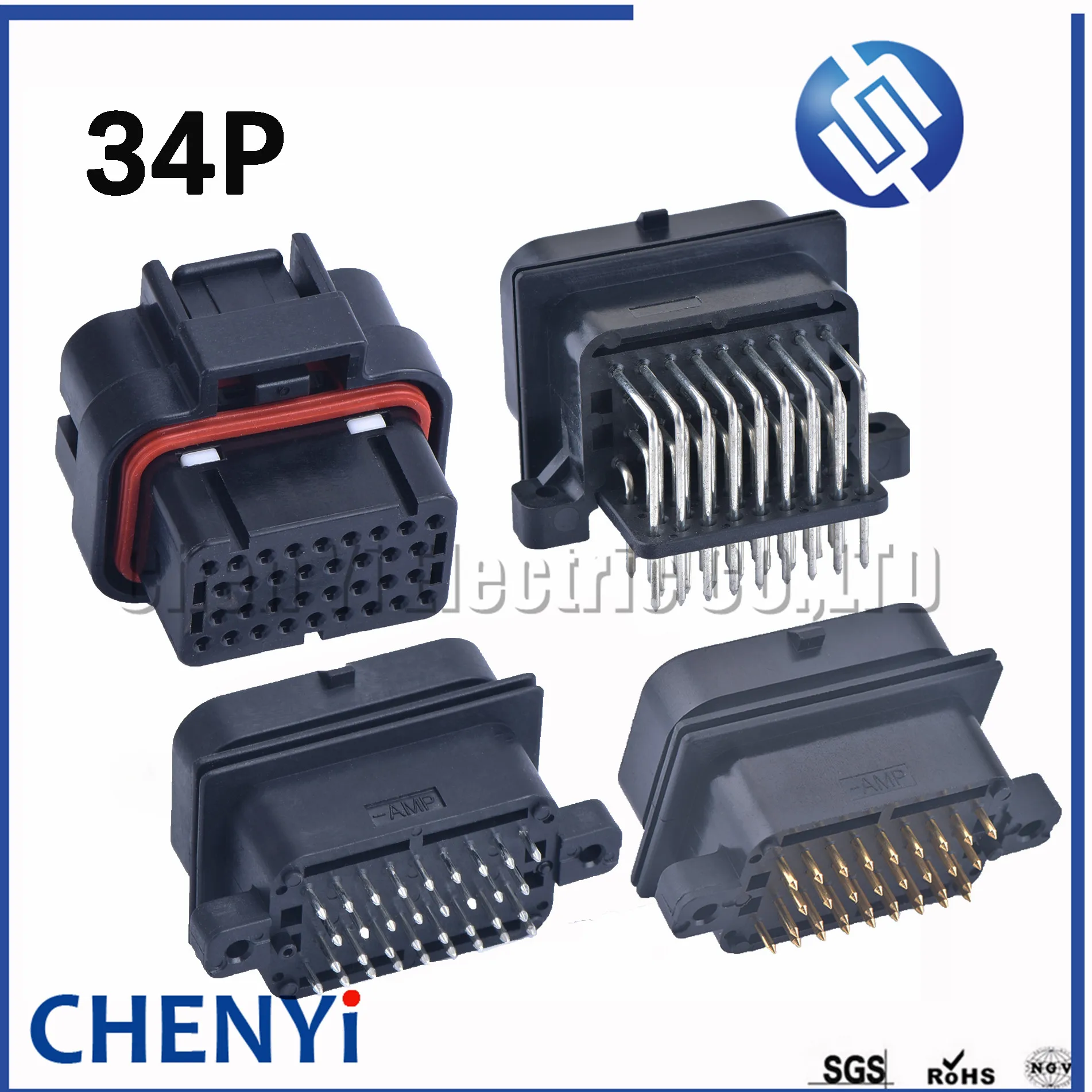26/34/60 Pin ECU Engine Gearbox Computer Board Plug ECU Car Connector socket 6437288-3 6437288-3 4-1437290-0 3-1437290-7
