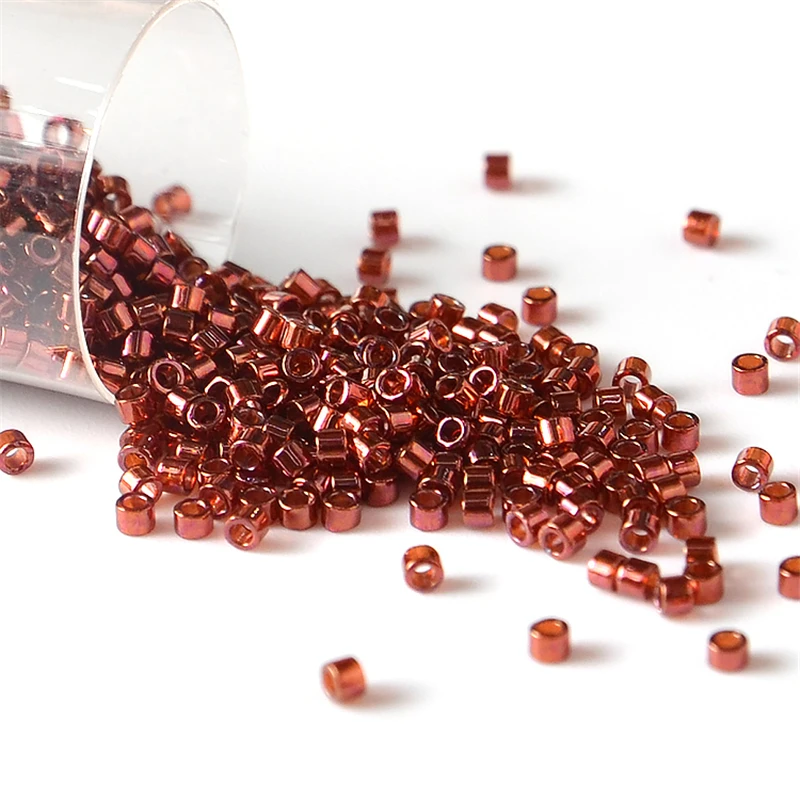 10g 2000pcs Japan Miyuki Delica Beads 11/0 Transparent Luster Color 1.6mm Glass Seed Beads for Needlework Jewelry Making