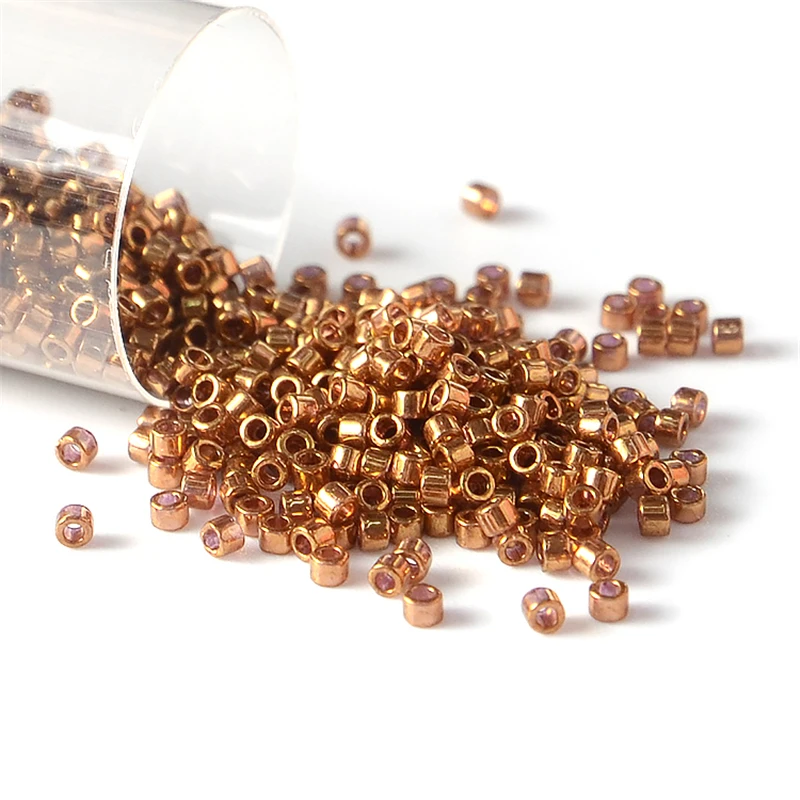 10g 2000pcs Japan Miyuki Delica Beads 11/0 Transparent Luster Color 1.6mm Glass Seed Beads for Needlework Jewelry Making