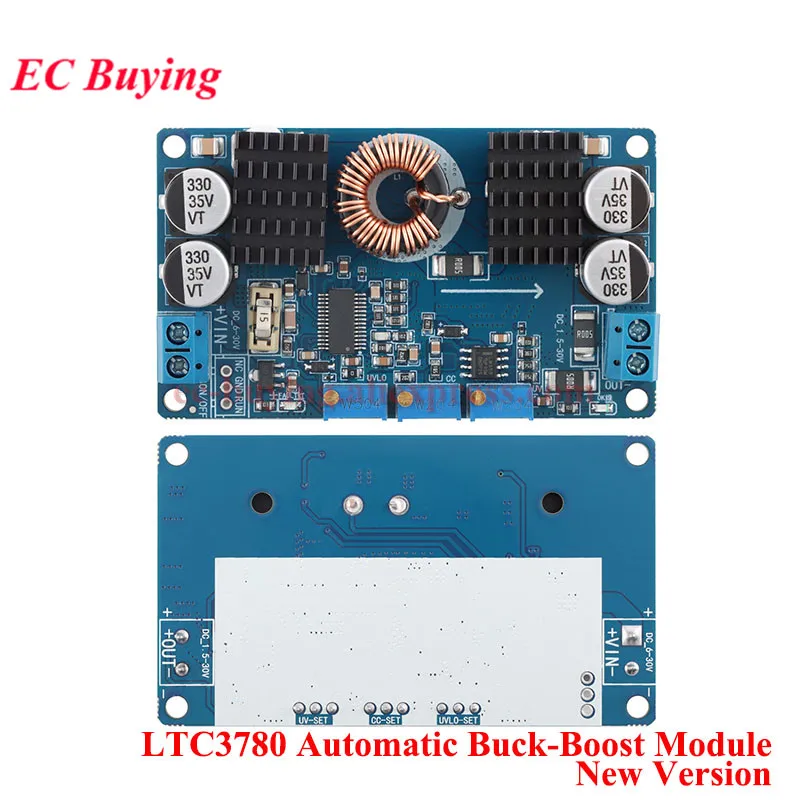 LTC3780 DC-DC 5-32V to 1V-30V 10A 8A 3A Automatic Step UP Down Converter Boost Buck Charging Power Supply Module Solar Charger