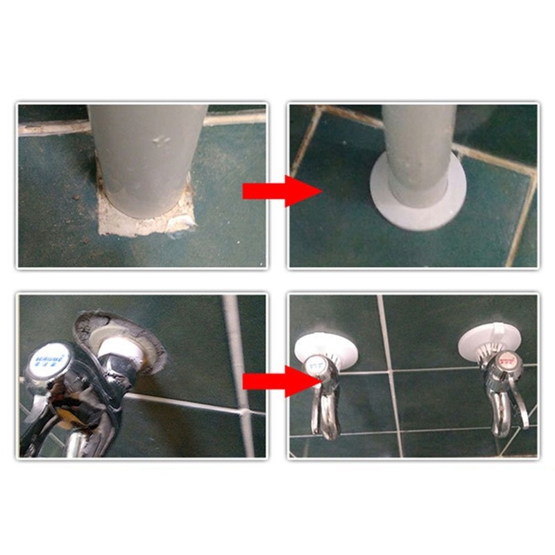 2pcs Plastic wall hole duct cover shower faucet angle valve Pipe plug decoration snap-on Plate kitchen accessories