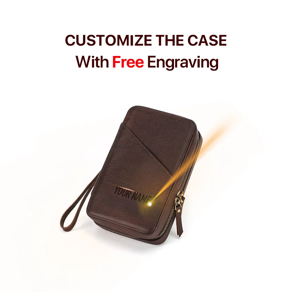 Genuine Leather Portable USB Data Cable Storage Bag Earphone Case Electronic Accessories Gadgets Digital Organizer Box Pouch