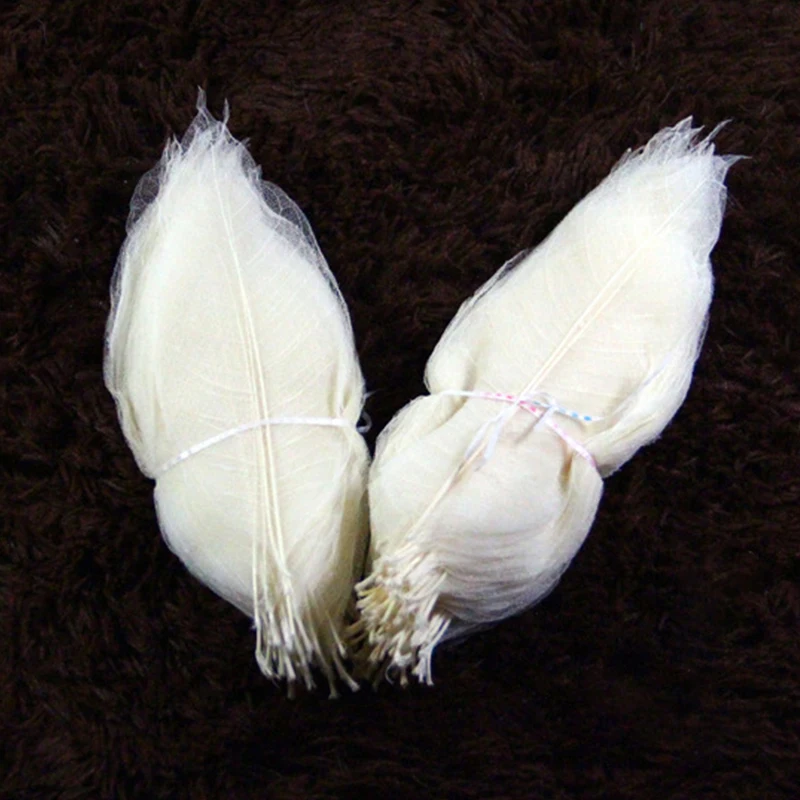 YOMDID 50Pcs /bag White Color Natural Skeleton Leaf Dry Leaves Scrapbooking Girl Diy Material for Christmas Home Decorative