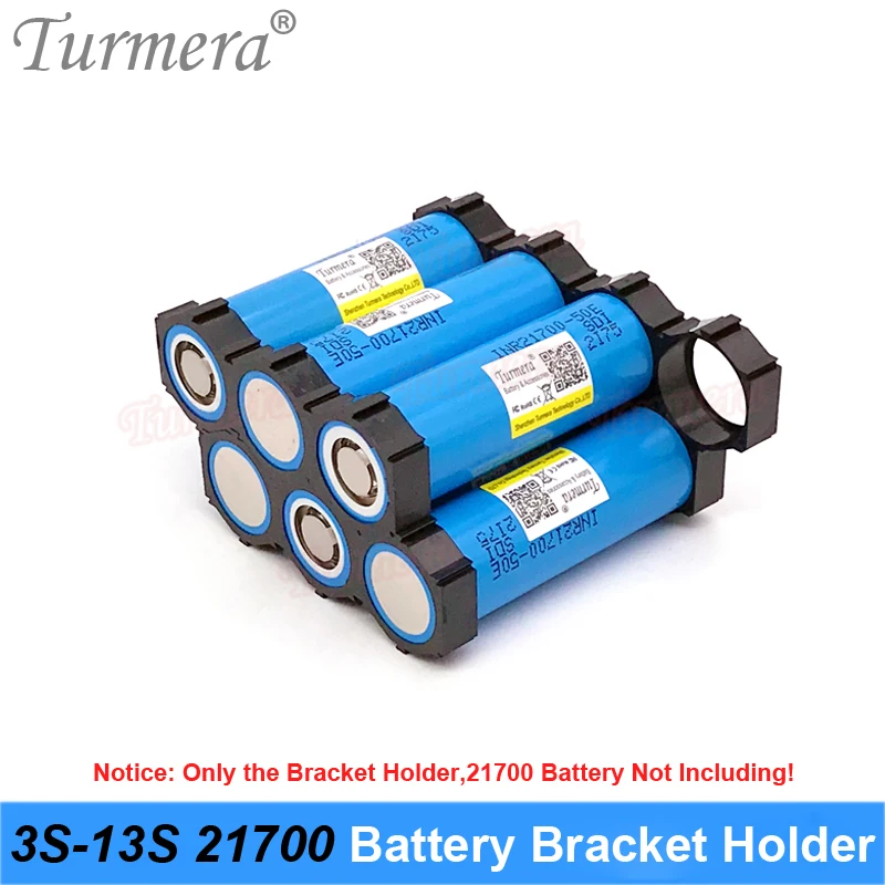 Turmera 10Piece 21700 Lithium Battery Holder Bracket 21700 Spacer 3S 4S 5S 6S 10S 13S Assemble for 36V 48V Electric Bike Battery