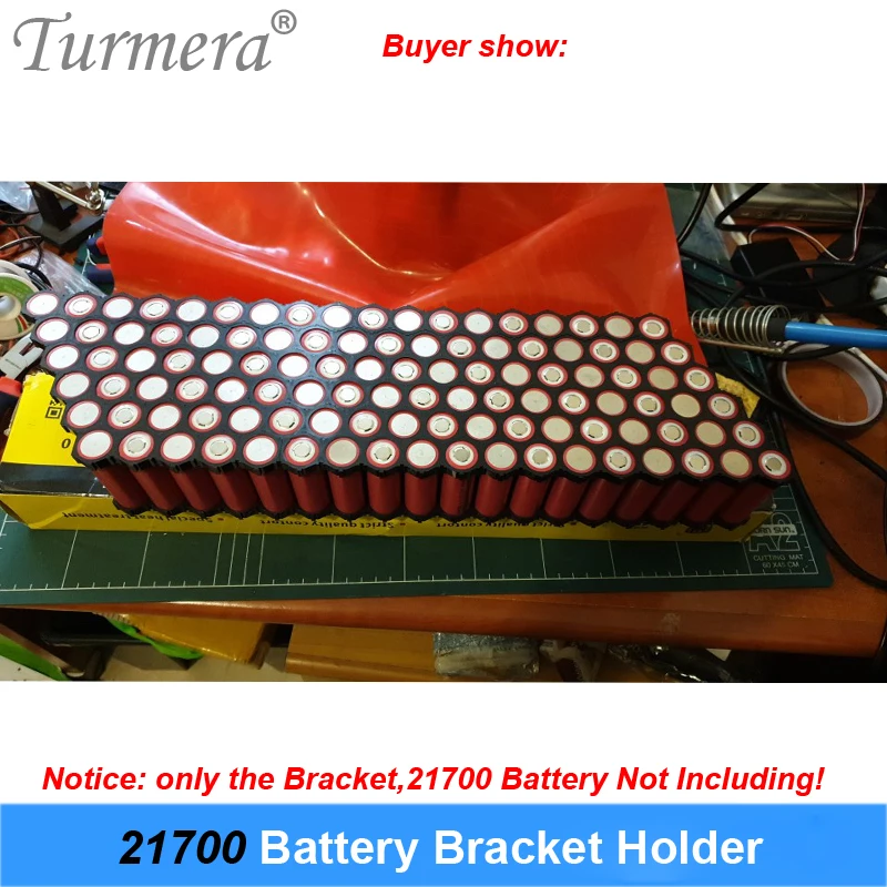 Turmera 10Piece 21700 Lithium Battery Holder Bracket 21700 Spacer 3S 4S 5S 6S 10S 13S Assemble for 36V 48V Electric Bike Battery