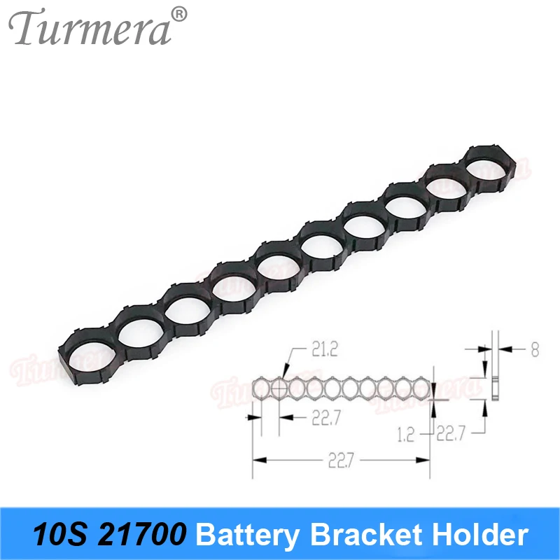 Turmera 10Piece 21700 Lithium Battery Holder Bracket 21700 Spacer 3S 4S 5S 6S 10S 13S Assemble for 36V 48V Electric Bike Battery
