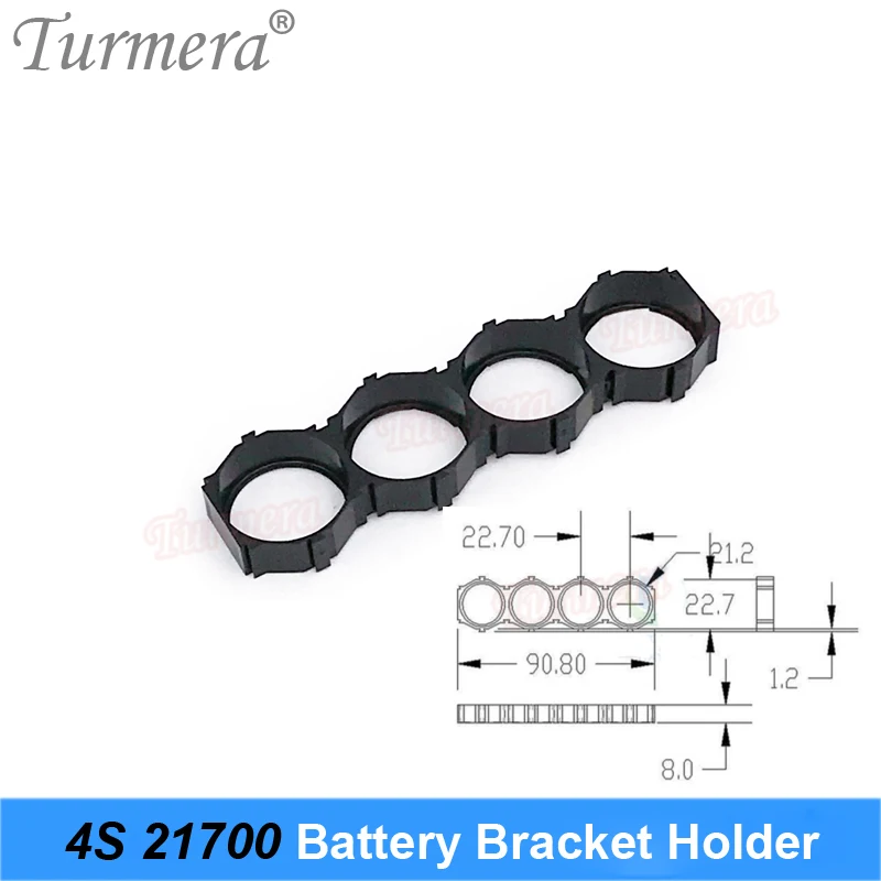 Turmera 10Piece 21700 Lithium Battery Holder Bracket 21700 Spacer 3S 4S 5S 6S 10S 13S Assemble for 36V 48V Electric Bike Battery