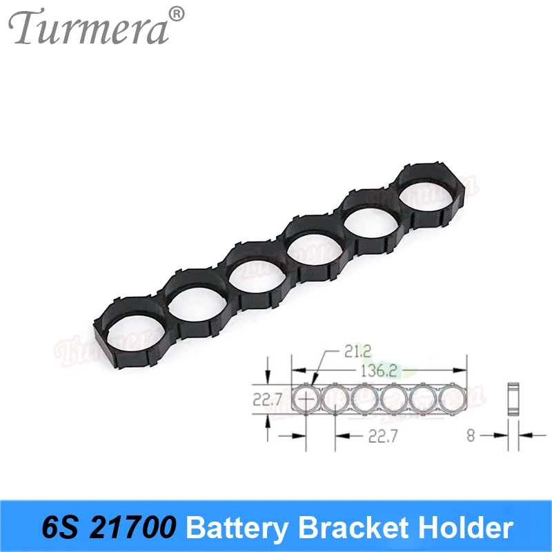 Turmera 10Piece 21700 Lithium Battery Holder Bracket 21700 Spacer 3S 4S 5S 6S 10S 13S Assemble for 36V 48V Electric Bike Battery