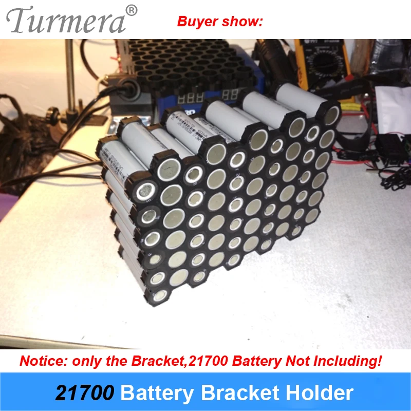Turmera 10Piece 21700 Lithium Battery Holder Bracket 21700 Spacer 3S 4S 5S 6S 10S 13S Assemble for 36V 48V Electric Bike Battery