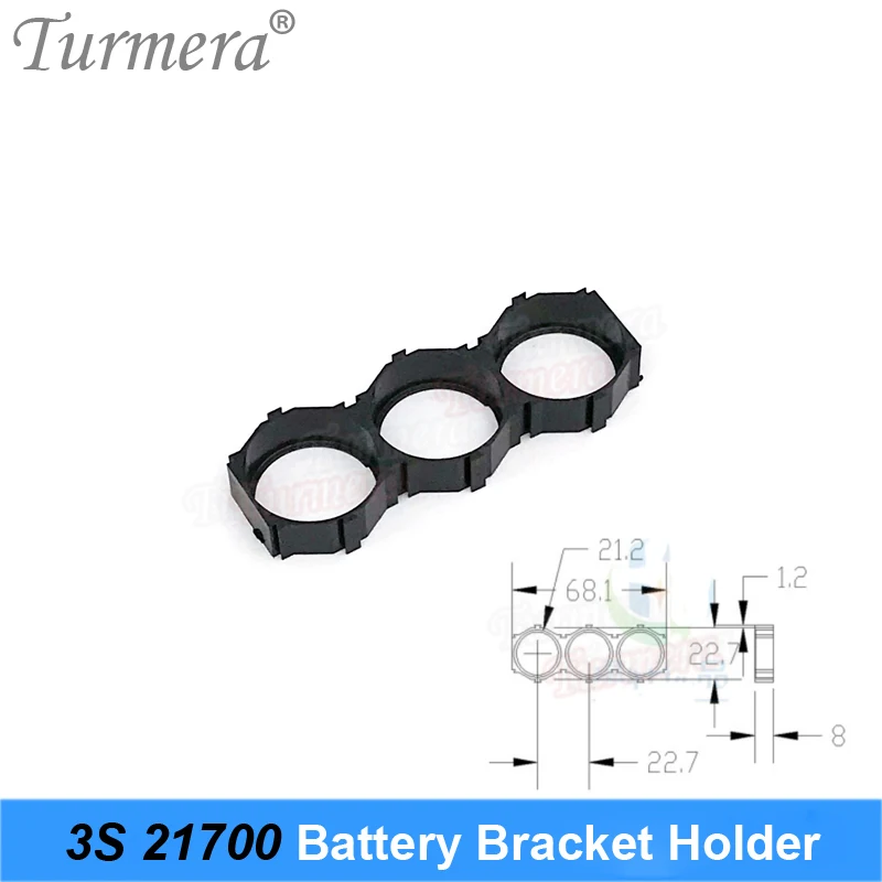Turmera 10Piece 21700 Lithium Battery Holder Bracket 21700 Spacer 3S 4S 5S 6S 10S 13S Assemble for 36V 48V Electric Bike Battery