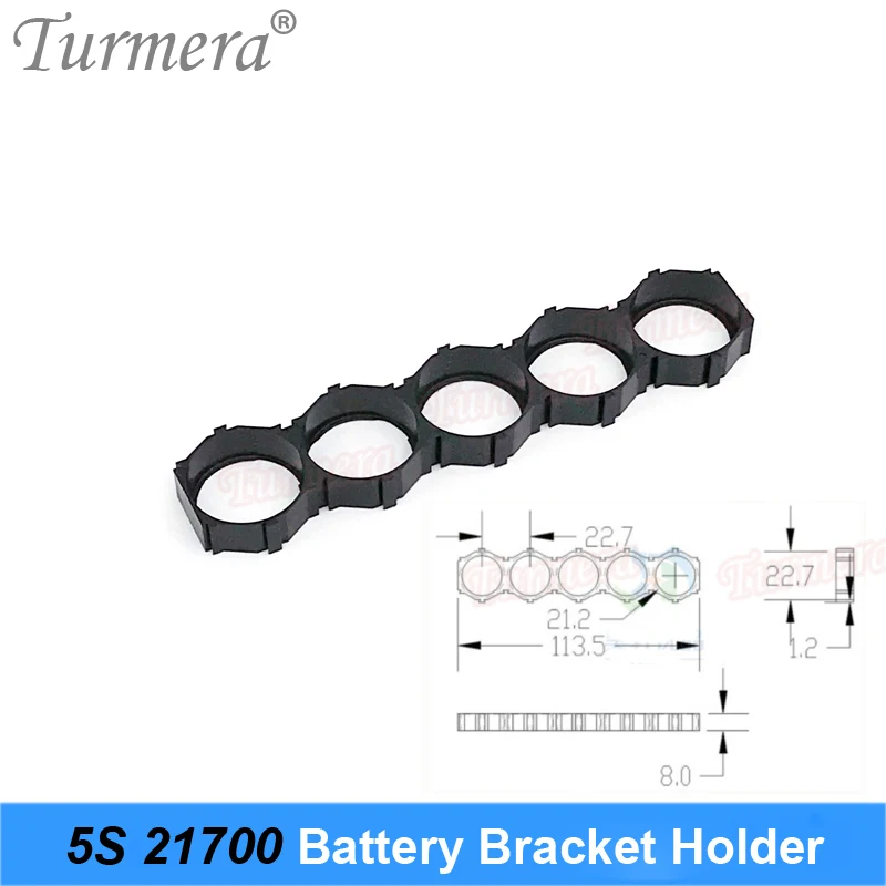 Turmera 10Piece 21700 Lithium Battery Holder Bracket 21700 Spacer 3S 4S 5S 6S 10S 13S Assemble for 36V 48V Electric Bike Battery