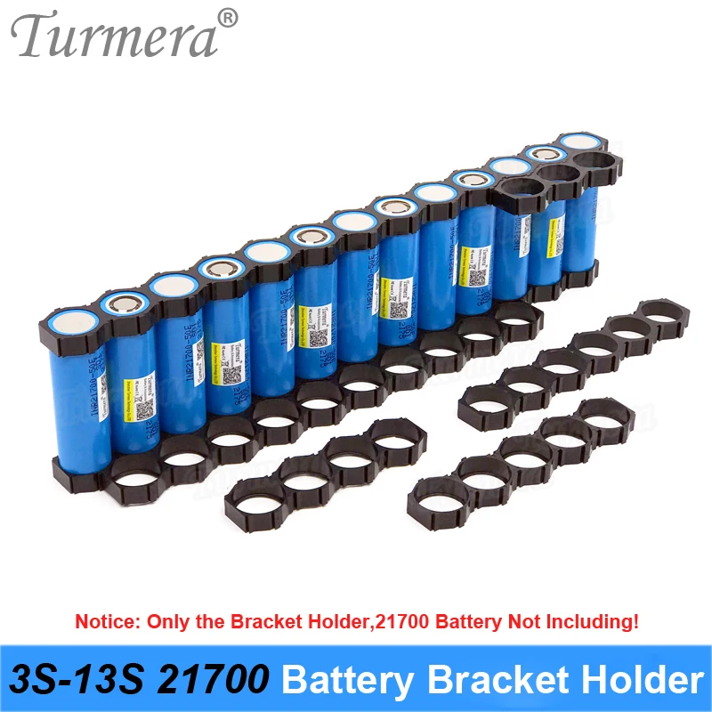 Turmera 10Piece 21700 Lithium Battery Holder Bracket 21700 Spacer 3S 4S 5S 6S 10S 13S Assemble for 36V 48V Electric Bike Battery