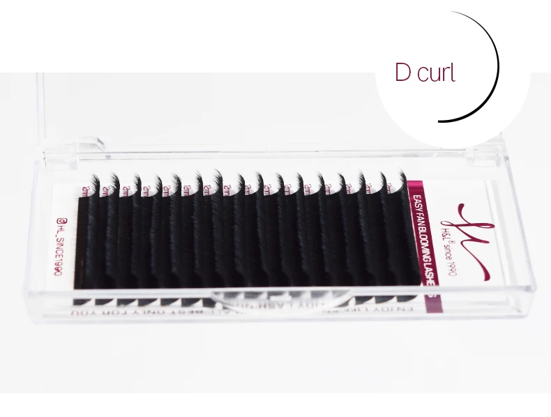 H&L SINCE 1990 Easy Fan Lashes Volume Extensions 7-20mm Fast Blooming Flowering Pre-bonded Lashes Natural Cilia Silk Lashes