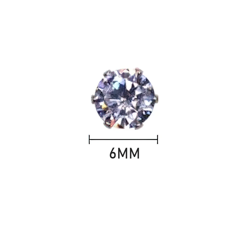 Unisex Magnetic Stud Earrings Round Crystal Rhinestone Clip Earrings Women Men Non Piercing Fake Earring Fashion Jewelry