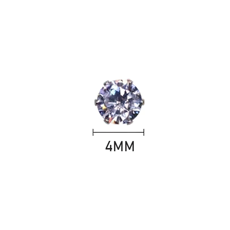 Unisex Magnetic Stud Earrings Round Crystal Rhinestone Clip Earrings Women Men Non Piercing Fake Earring Fashion Jewelry