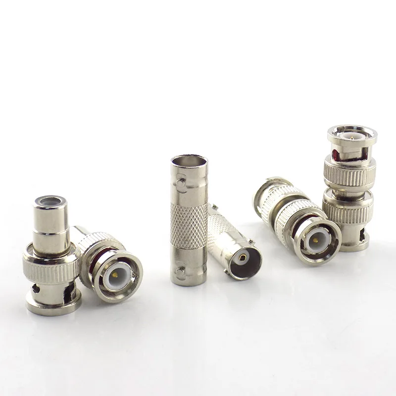 2/5/10Pcs BNC Female Connector to Female BNC Male to Male RCA Female BNC Female to RCA Male Adapter Plug for System CCTV Camera