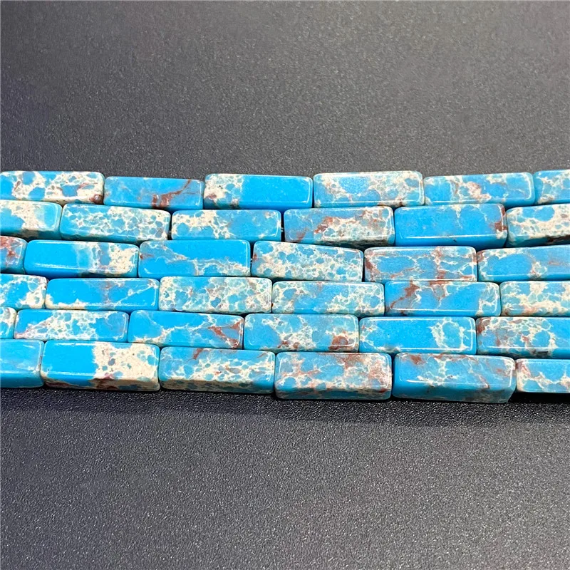 4x13mm Natural Semi-precious Stone Loose Spacer Beads Strands Tube Beads Jewelry Making Accessories DIY Manual Cylindrical Beads