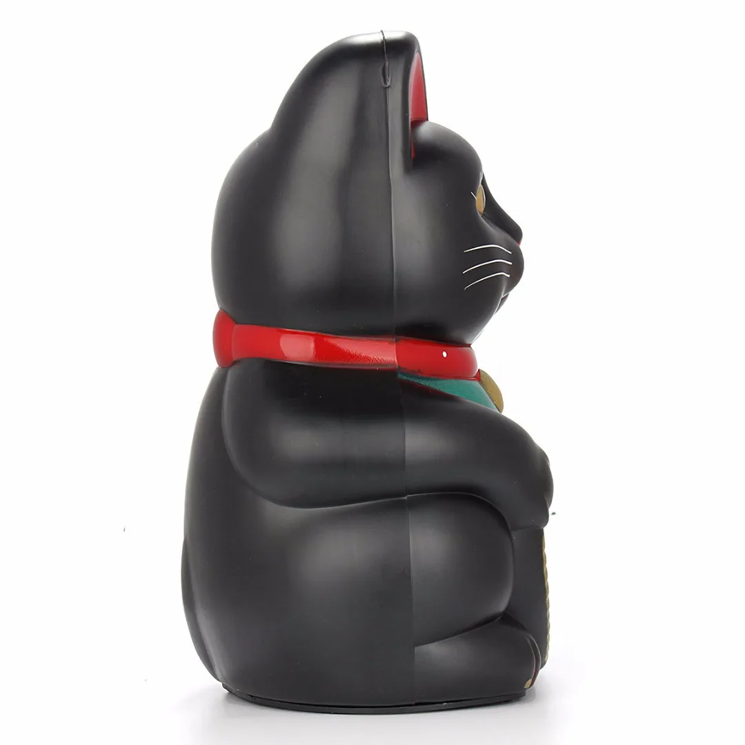 5"/6"H Chinese Feng Shui Beckoning Cat Wealth White Waving Fortune Lucky Cat Gold Silver Best Gift for Good Room Decors 5 Colors