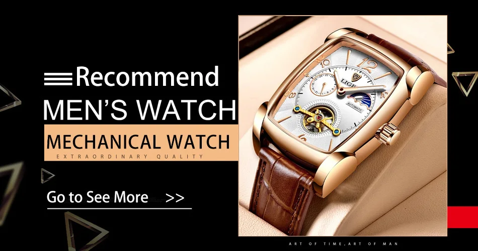 2025 New Mens Watches LIGE Top Brand Luxury Leather Casual Quartz Watch Men's Sport Waterproof Clock Watch Relogio Masculino+Box