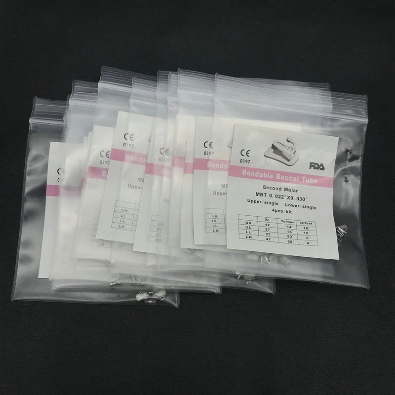 10 Bags Orthodontic Dental Buccal Tube Bondable Roth/MBT/Edgewise 0.022 1st/2nd Dentistry Materials
