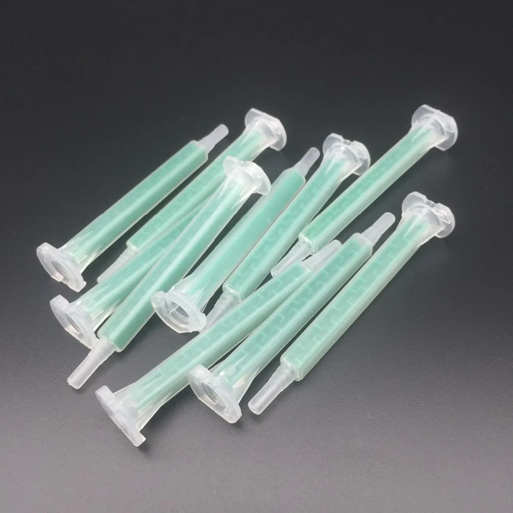 250Pcs Epoxy Static Mixer F6-16 Mixing Tube Resin Glue Mixing Nozzle for 50ml 37ml AB Glue Gun Two Component Liquid Mixing 83mm