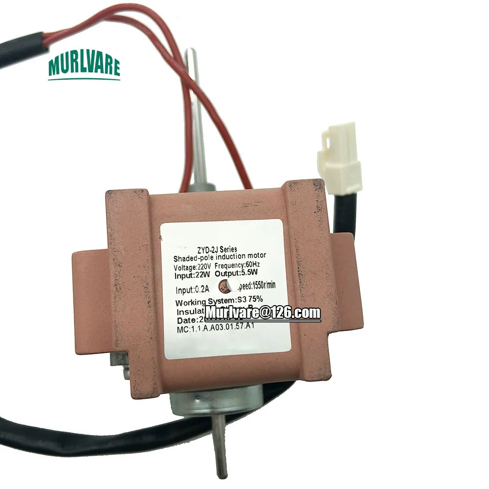 ZYD-2J Series Refrigeration Fan Input 22W Output 5W 1550RPM 220V Freezer Fan Shaded-Pole Induction Motor