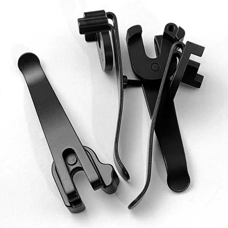 6 Colors With Screw Stainless Steel Knife Deep Carry Pocket Clip Back Clamp for 91MM Victorinox Swiss Army Make Accessories Part