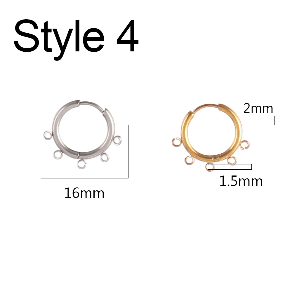 10pcs/Lot 316 Stainless Steel Earring Ear Hoop Earring Hooks French Earrings Making Hoops DIY Jewelry Making Earring Accessories