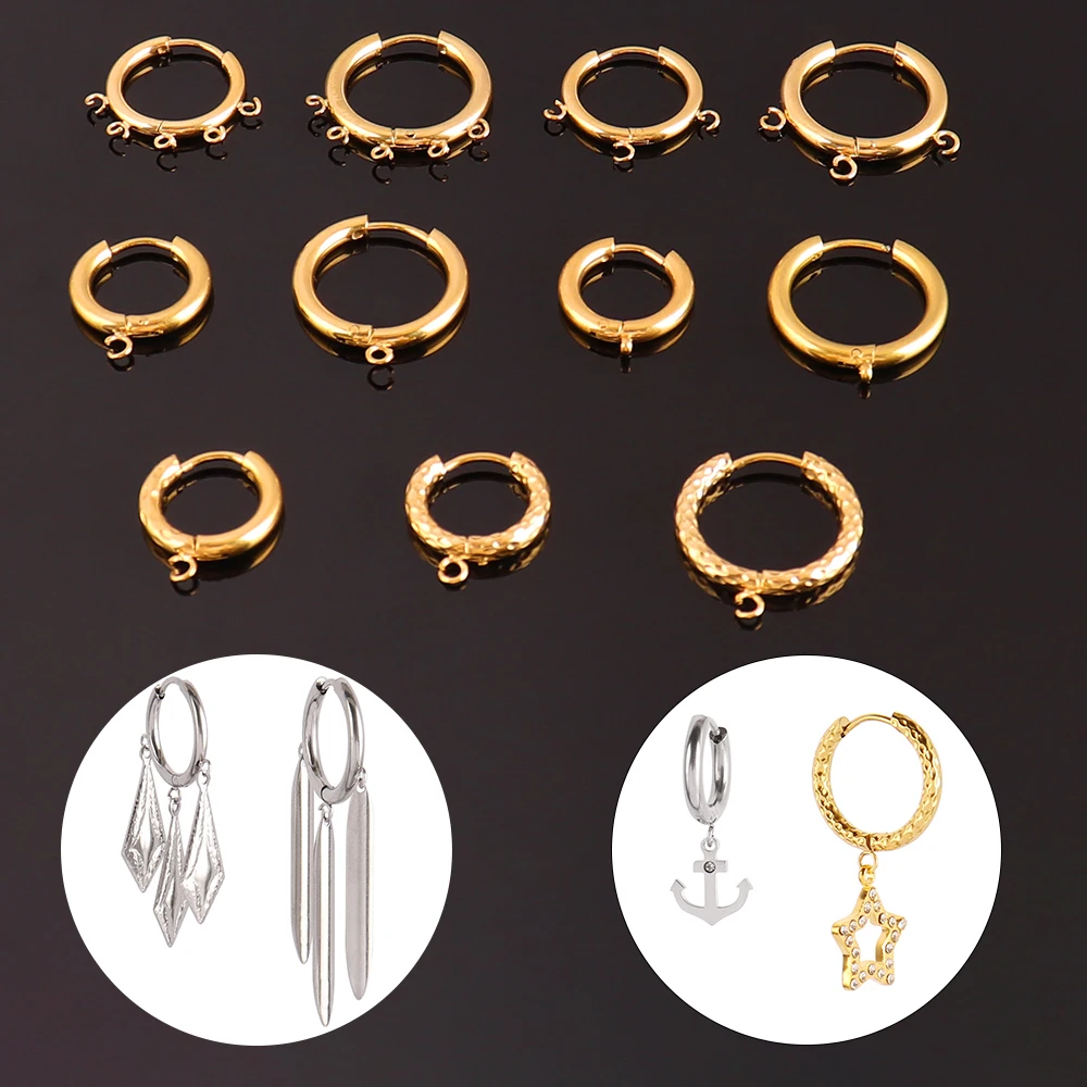 10pcs/Lot 316 Stainless Steel Earring Ear Hoop Earring Hooks French Earrings Making Hoops DIY Jewelry Making Earring Accessories