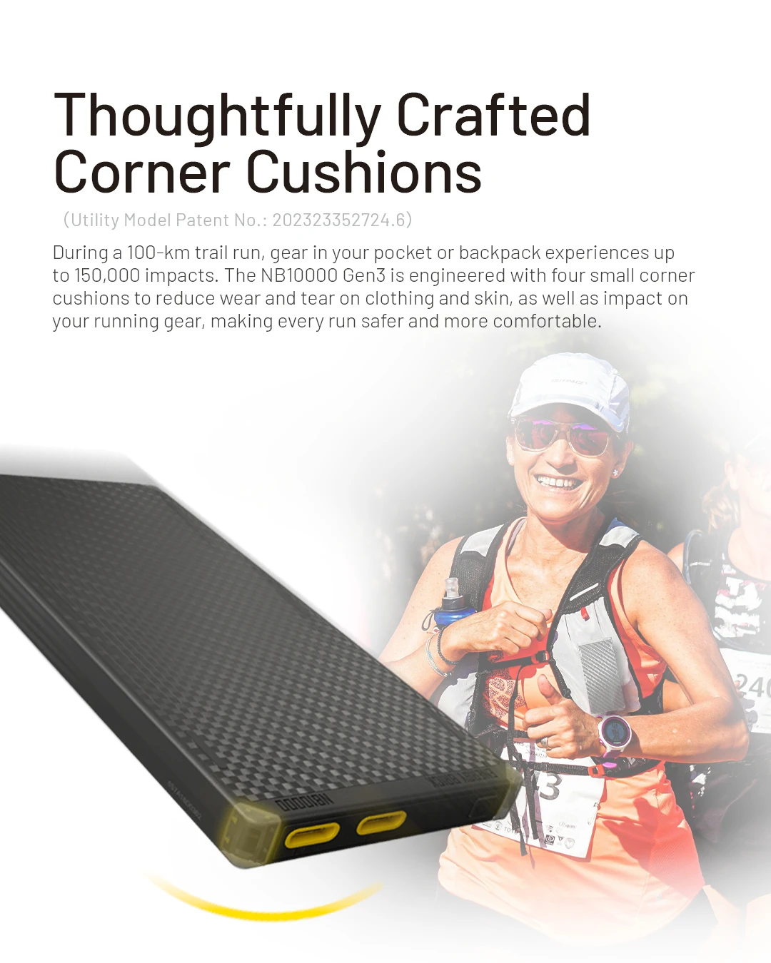NITECORE NB10000 Gen4 NB20000 Gen3 Portable Mobile Power Bank 20000mAh Carbon Fiber PD/QC3.0 18W Fast Charge for iPhone Xiaomi