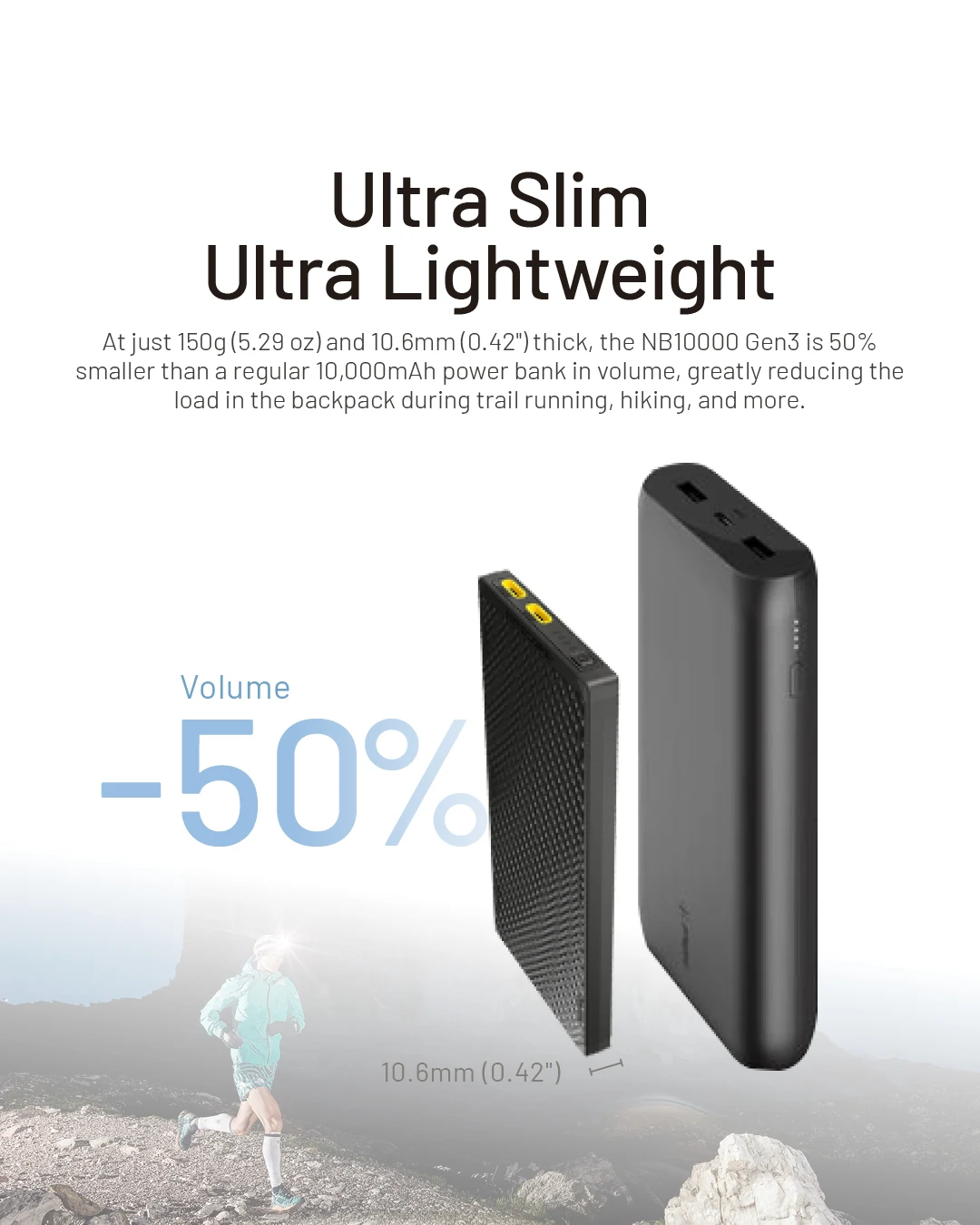 NITECORE NB10000 Gen4 NB20000 Gen3 Portable Mobile Power Bank 20000mAh Carbon Fiber PD/QC3.0 18W Fast Charge for iPhone Xiaomi