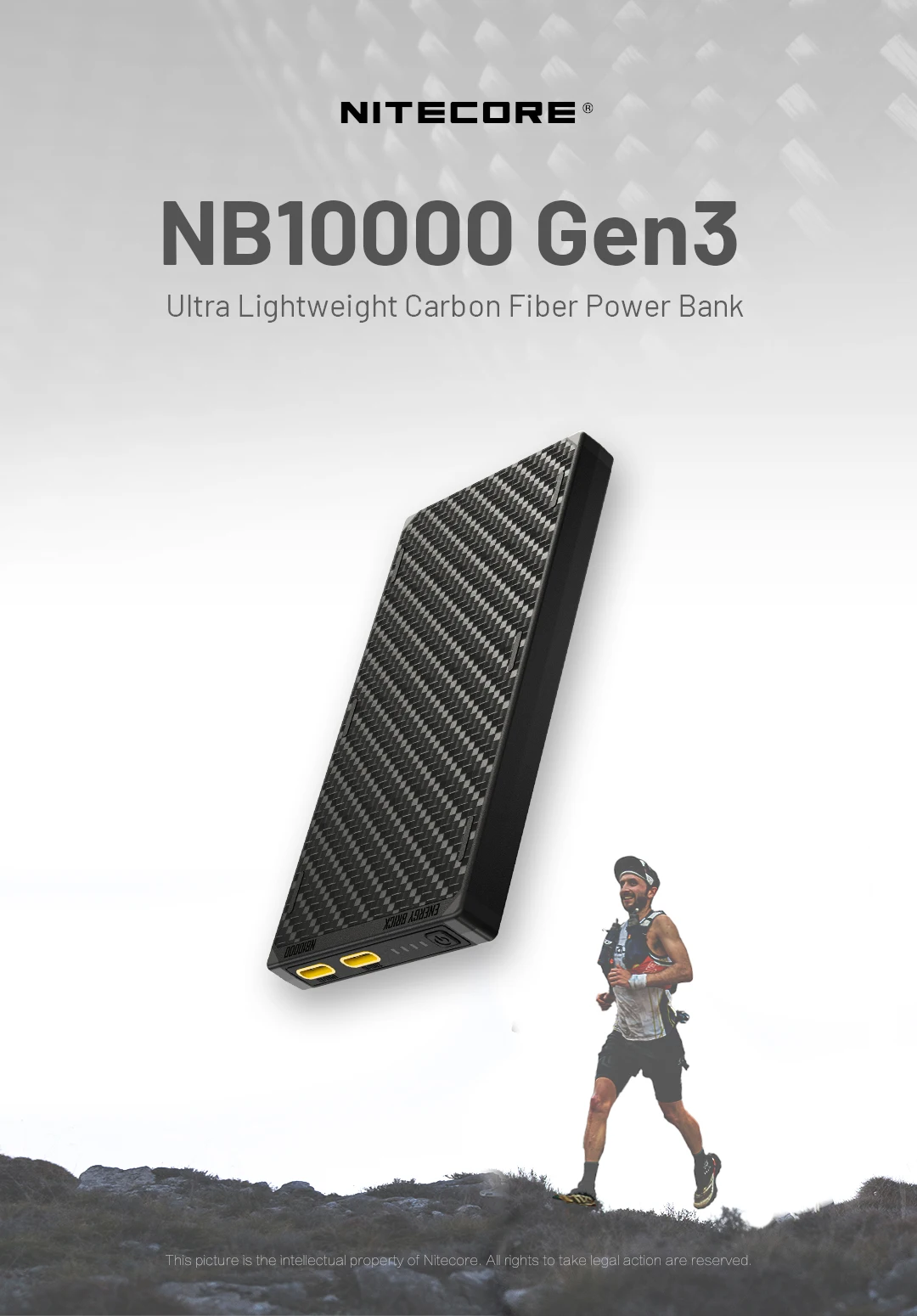 NITECORE NB10000 Gen4 NB20000 Gen3 Portable Mobile Power Bank 20000mAh Carbon Fiber PD/QC3.0 18W Fast Charge for iPhone Xiaomi