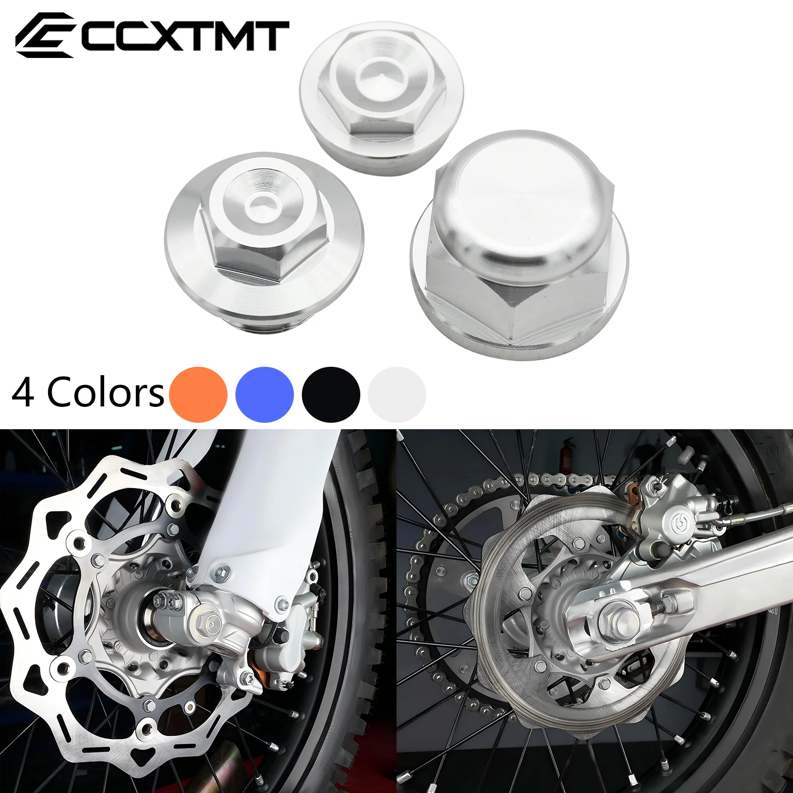 CNC Front Wheel Lock Nut Bolt Rear Chain Adjuster Axle Block Wheel Axle Nut Cocer For KTM EXC EXCF XC XCF XCW SX SXF 85-530 2022