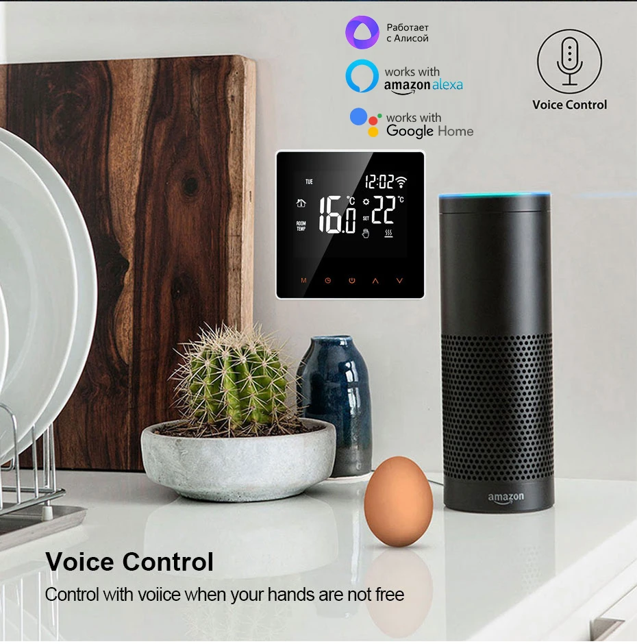 AVATTO WiFi Smart Thermostat Electric Heating Water Gas Boiler Temperature Remote Controller Work with Tuya,Alexa,Google Home