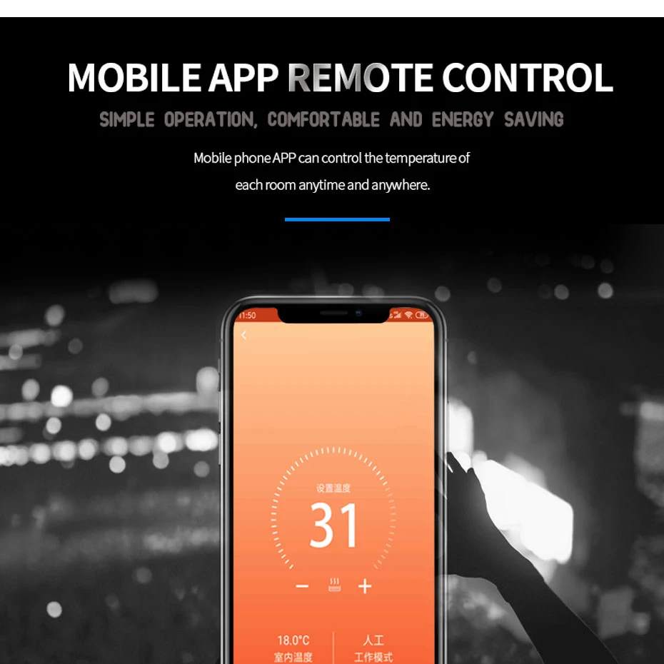 AVATTO WiFi Smart Thermostat Electric Heating Water Gas Boiler Temperature Remote Controller Work with Tuya,Alexa,Google Home