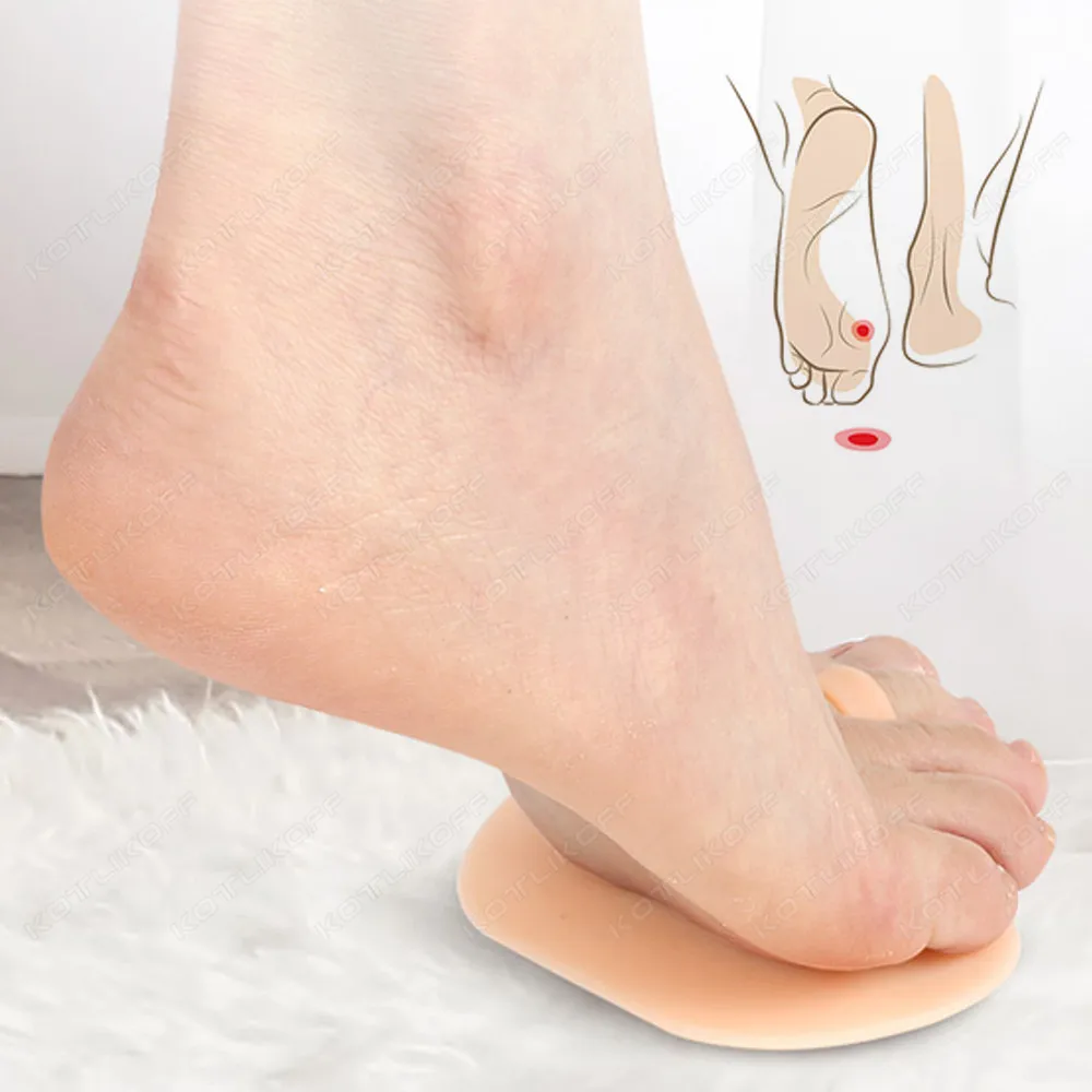 Gel Forefoot Insoles Metatarsal Ball of Foot Pads Toe Silicone Cushion Half Yard Othotics Foot Support Pain Relief Absorbs Shock