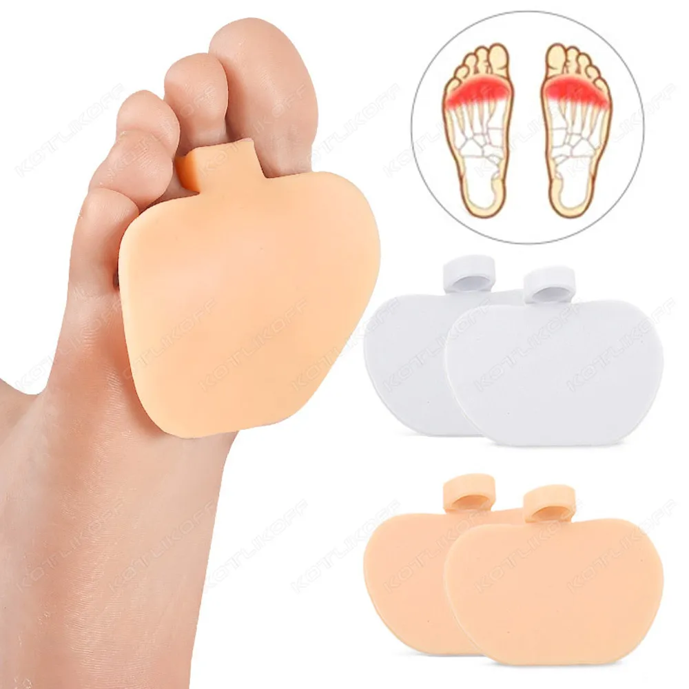 Gel Forefoot Insoles Metatarsal Ball of Foot Pads Toe Silicone Cushion Half Yard Othotics Foot Support Pain Relief Absorbs Shock