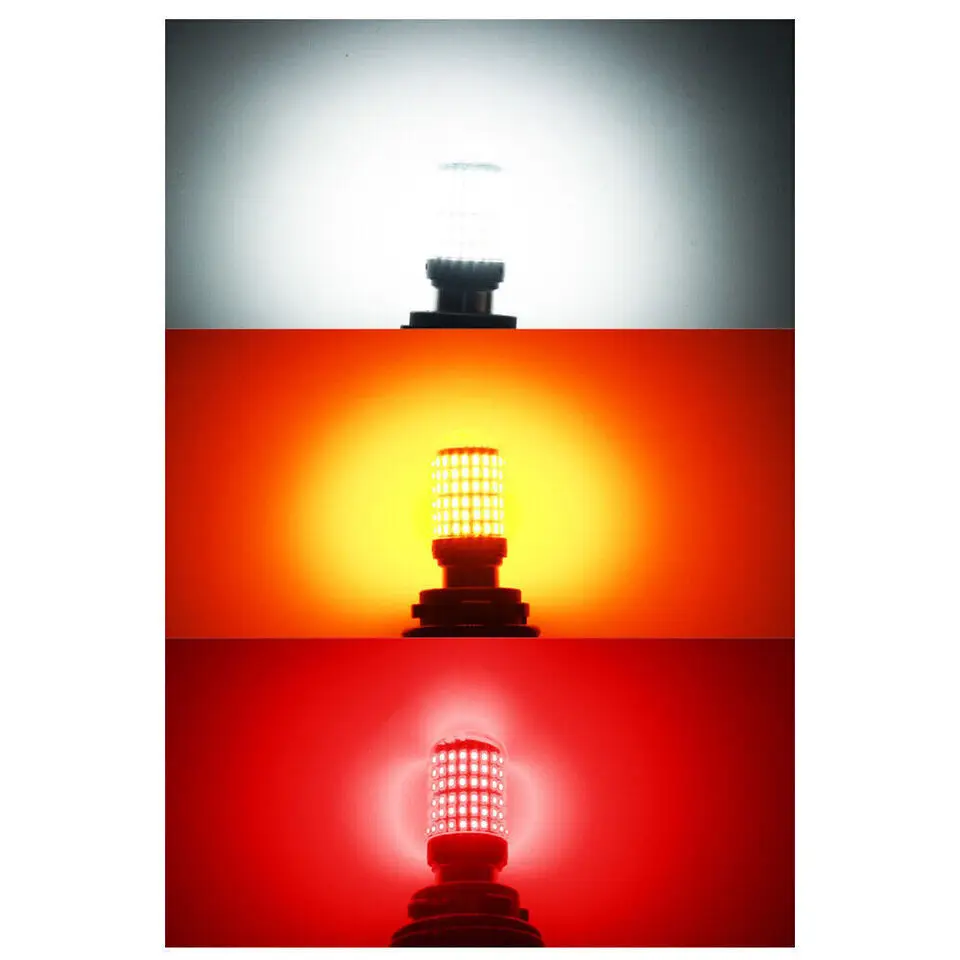2x 1157 BAY15D LED Canbus 144 SMD Car Brake Reverse Lamp Tail Light Bulbs.