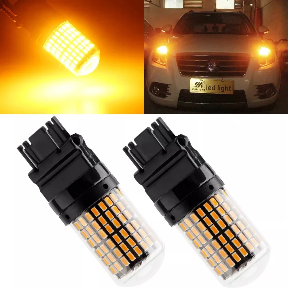2x 1157 BAY15D LED Canbus 144 SMD Car Brake Reverse Lamp Tail Light Bulbs.