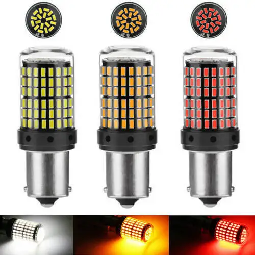 2x 1157 BAY15D LED Canbus 144 SMD Car Brake Reverse Lamp Tail Light Bulbs.