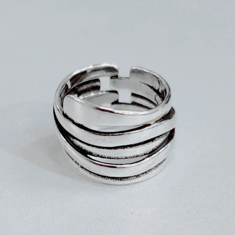 925 Sterling Silver Irregular Spring Woman Rings Wedding Vintage Jewelry Punk Accessories GaaBou Jewellery