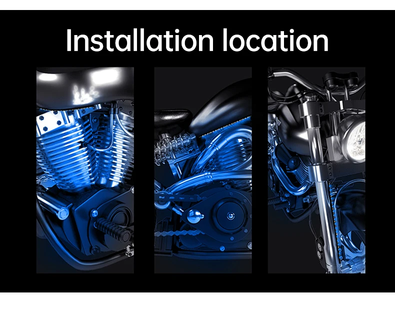 RGB APP LED Motorcycle Car Atmosphere Foot Light Remote Control Flexible Waterproof Sound Control 12V Moto Decorative Lamp Strip